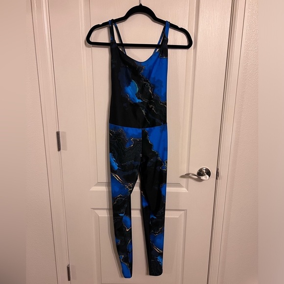 Free People Movement + Onzie Blue & Gold Bodysuit Small/Medium - Picture 6 of 9